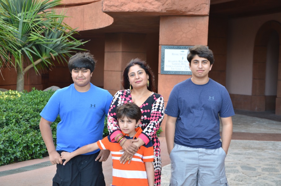 Ritu and her three sons